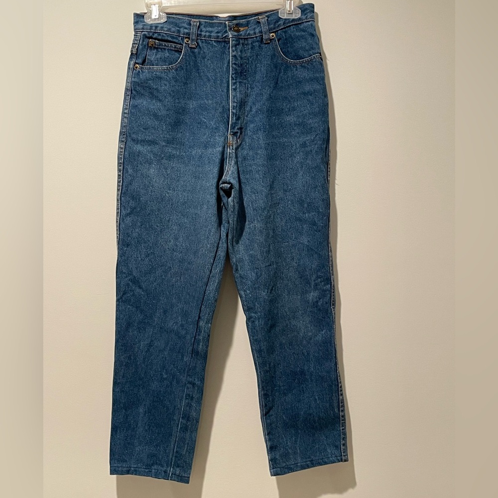 Barney's New York High Rise‎ Straight Blue Jeans Sz 10